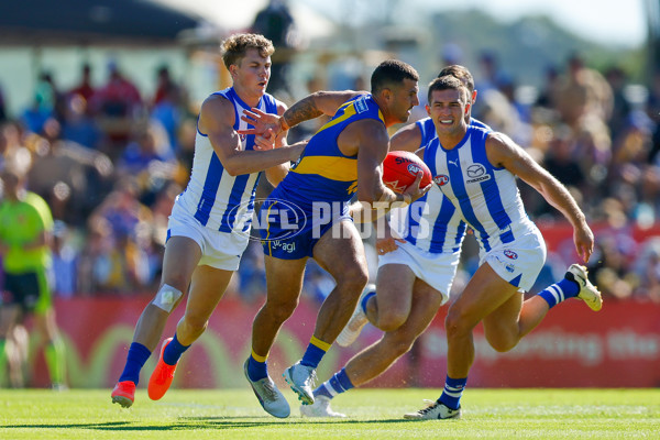 AFL 2025 AAMI Community Series - West Coast v North Melbourne - A-57629985