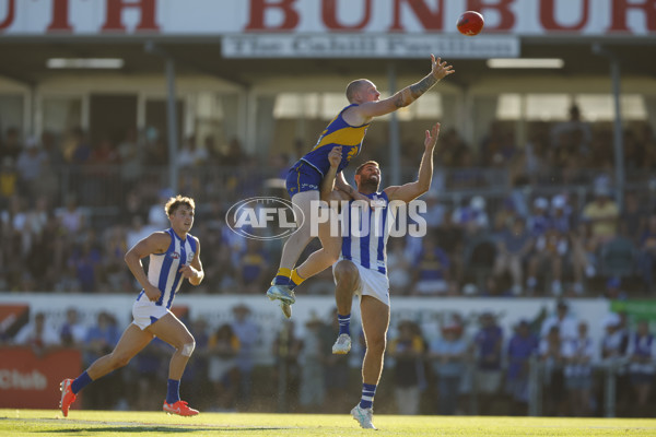 AFL 2025 AAMI Community Series - West Coast v North Melbourne - A-57632899