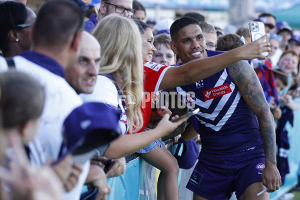 AFL 2025 AAMI Community Series - Fremantle v Melbourne - A-57649090