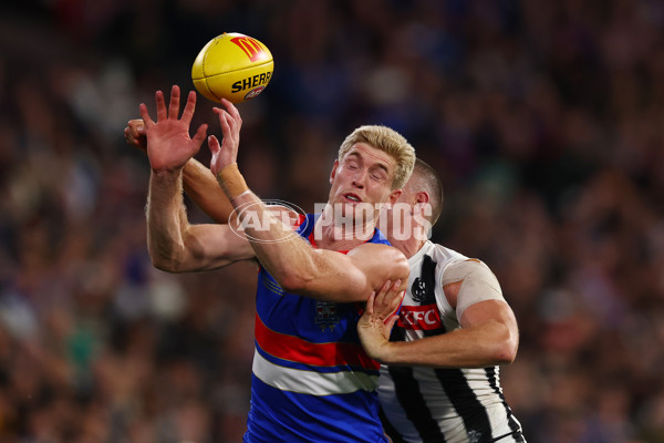 AFL 2025 Round 02 - Footscray v Collingwood - A-57993785