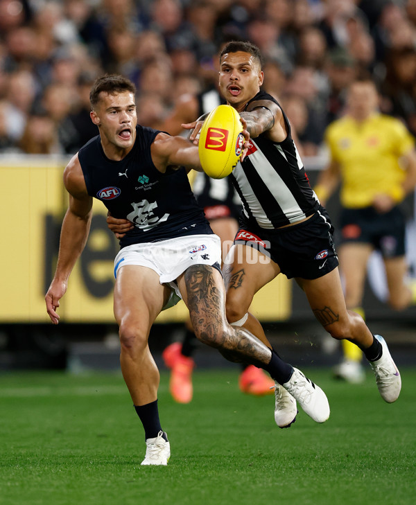 AFL 2025 Round 04 - Collingwood v Carlton - A-58334646