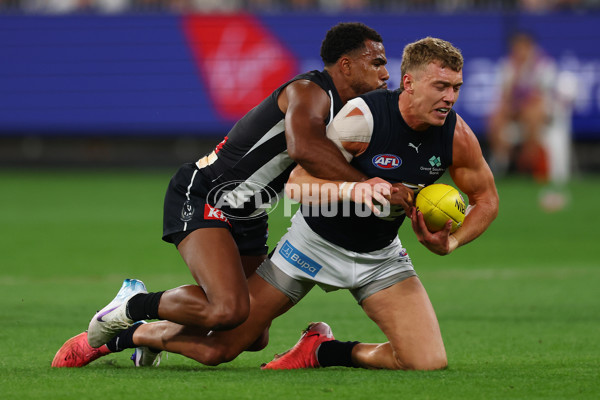 AFL 2025 Round 04 - Collingwood v Carlton - A-58337306