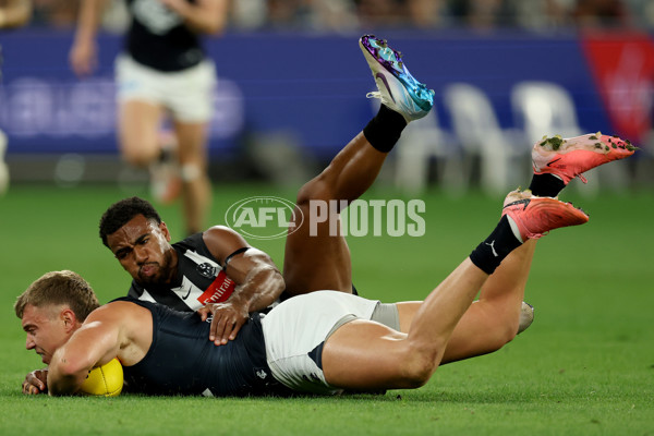 AFL 2025 Round 04 - Collingwood v Carlton - A-58337334