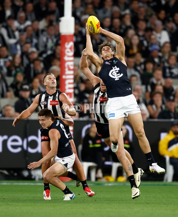 AFL 2025 Round 04 - Collingwood v Carlton - A-58337352