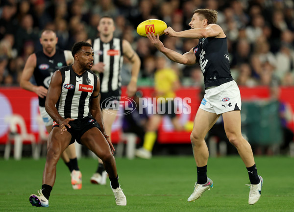 AFL 2025 Round 04 - Collingwood v Carlton - A-58337354