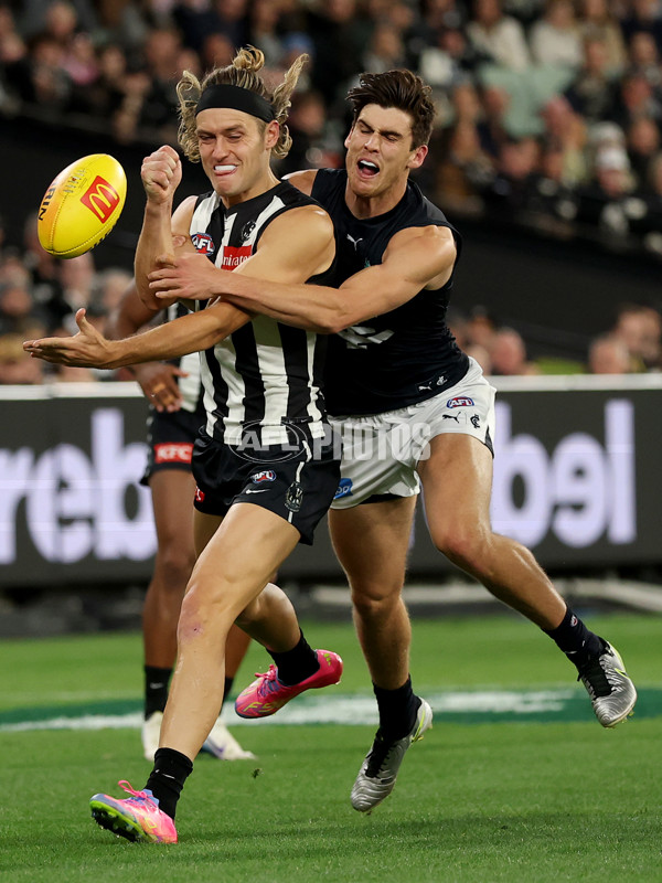 AFL 2025 Round 04 - Collingwood v Carlton - A-58337374
