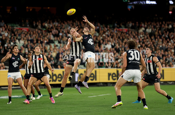 AFL 2025 Round 04 - Collingwood v Carlton - A-58337376