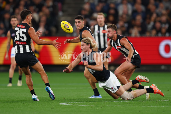 AFL 2025 Round 04 - Collingwood v Carlton - A-58337378