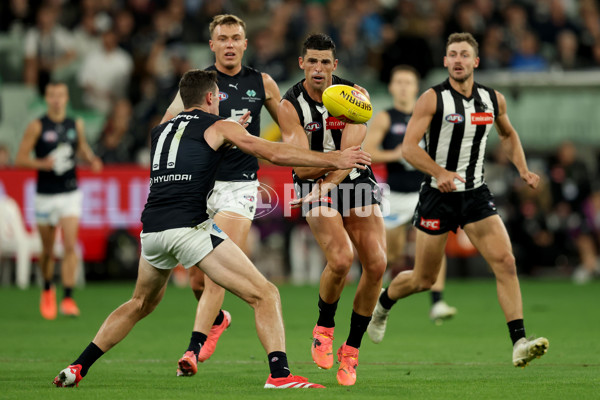 AFL 2025 Round 04 - Collingwood v Carlton - A-58337395