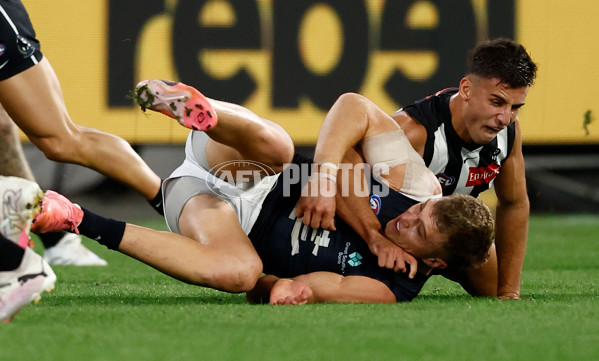AFL 2025 Round 04 - Collingwood v Carlton - A-58338142
