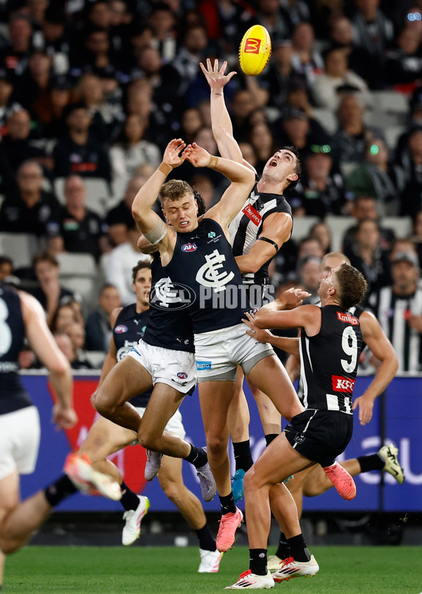 AFL 2025 Round 04 - Collingwood v Carlton - A-58338145