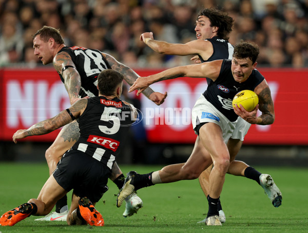 AFL 2025 Round 04 - Collingwood v Carlton - A-58338198