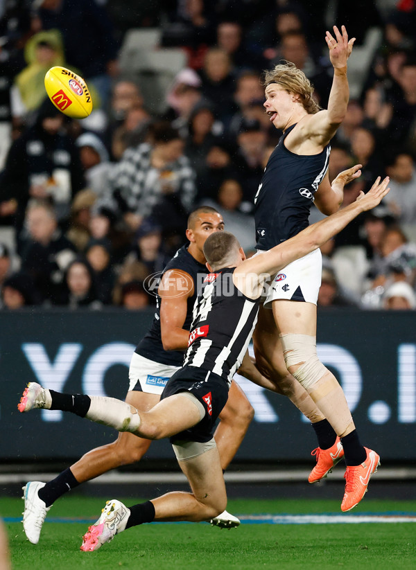 AFL 2025 Round 04 - Collingwood v Carlton - A-58340227