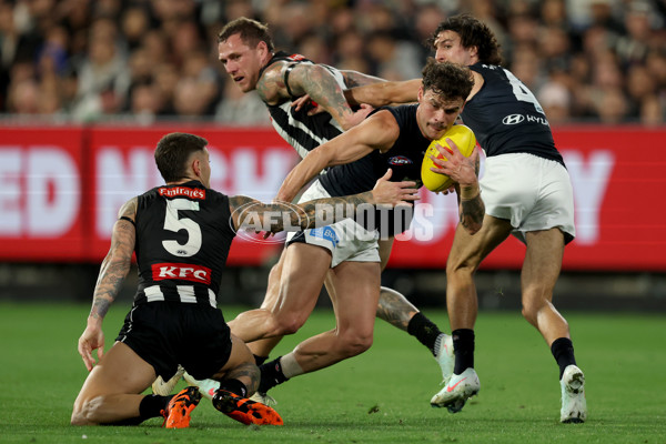 AFL 2025 Round 04 - Collingwood v Carlton - A-58340232
