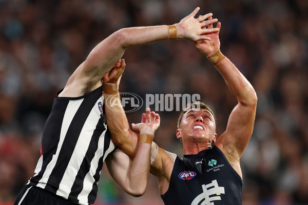 AFL 2025 Round 04 - Collingwood v Carlton - A-58340537