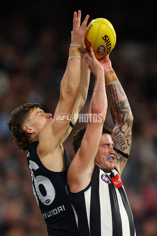 AFL 2025 Round 04 - Collingwood v Carlton - A-58340544