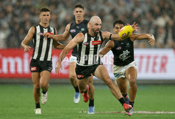 AFL 2025 Round 04 - Collingwood v Carlton - A-58343375