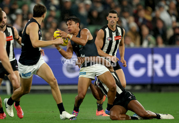 AFL 2025 Round 04 - Collingwood v Carlton - A-58343378