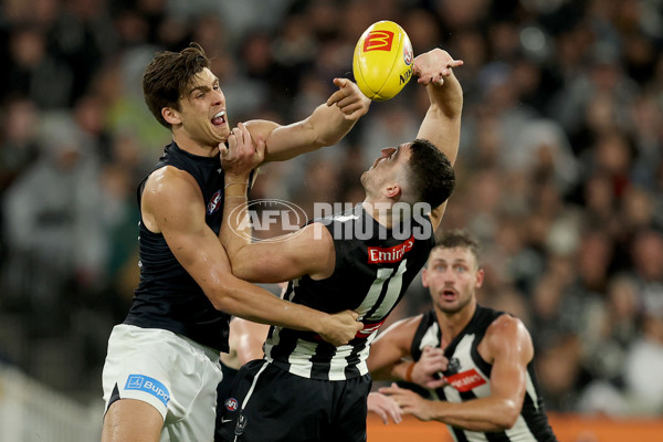 AFL 2025 Round 04 - Collingwood v Carlton - A-58343407