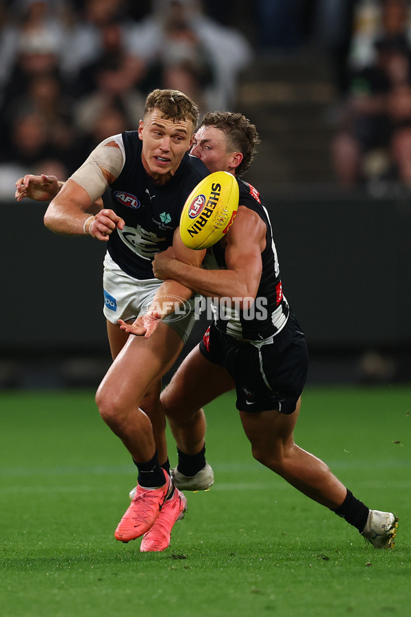 AFL 2025 Round 04 - Collingwood v Carlton - A-58343415