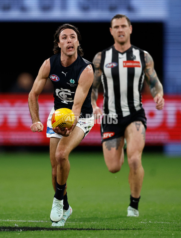 AFL 2025 Round 04 - Collingwood v Carlton - A-58348247