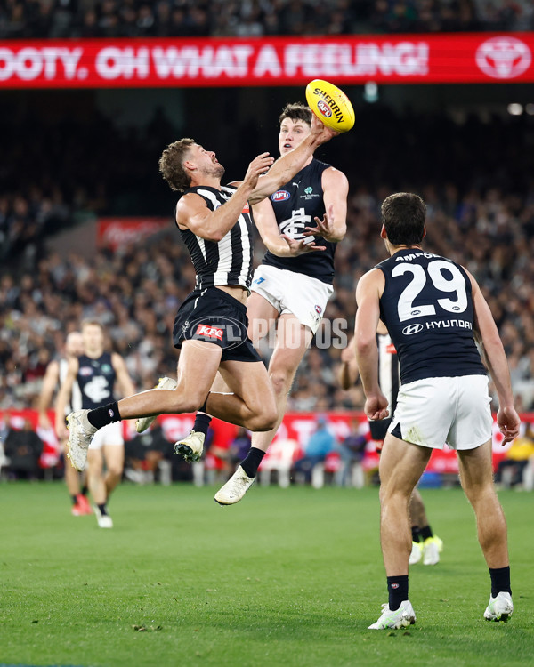 AFL 2025 Round 04 - Collingwood v Carlton - A-58349421