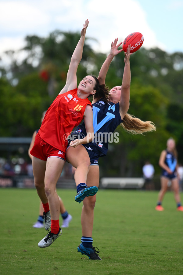 Marsh AFL National Development Championships U16 Girls 2025 - Gold Coast Suns Academy v Victoria Metro - A-58468254