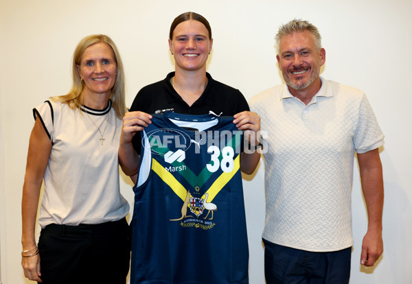 2025 Marsh AFL National Academy Girls Jumper Presentation - A-58806897