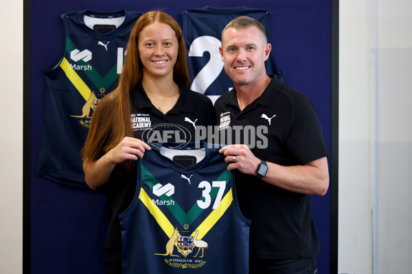 2025 Marsh AFL National Academy Girls Jumper Presentation - A-58806902
