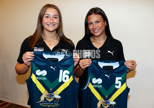 2025 Marsh AFL National Academy Girls Jumper Presentation - A-58806909