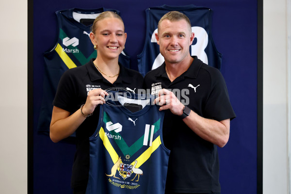 2025 Marsh AFL National Academy Girls Jumper Presentation - A-58806917