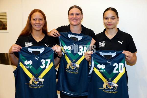 2025 Marsh AFL National Academy Girls Jumper Presentation - A-58807554