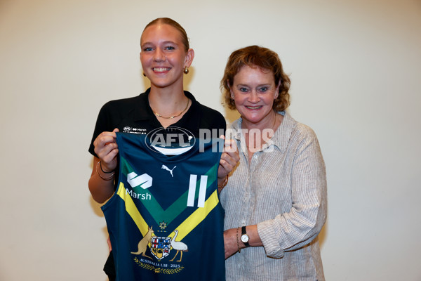2025 Marsh AFL National Academy Girls Jumper Presentation - A-58807563