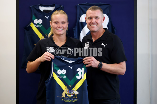 2025 Marsh AFL National Academy Girls Jumper Presentation - A-58807564