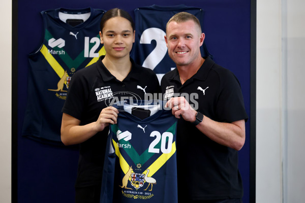 2025 Marsh AFL National Academy Girls Jumper Presentation - A-58807581