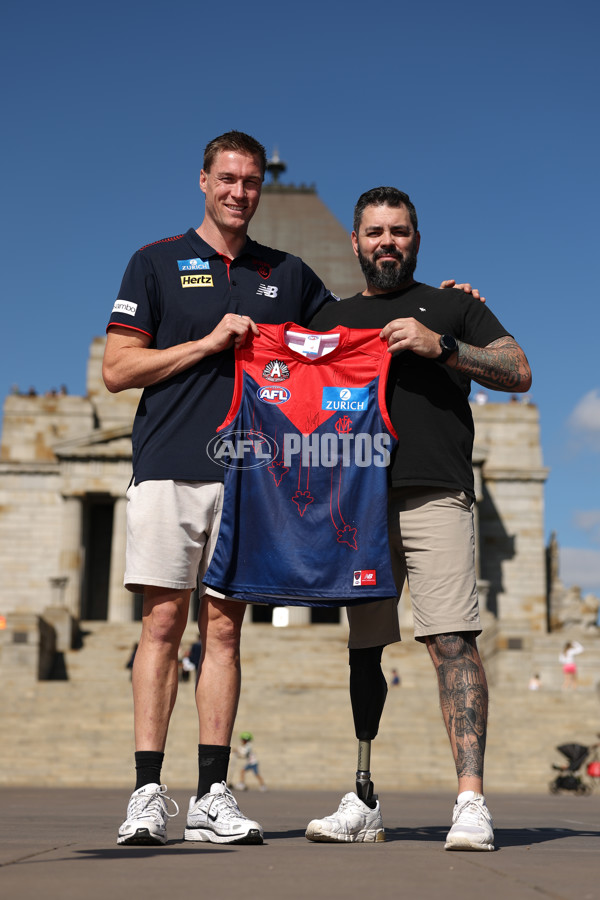 AFL 2025 Media - Melbourne Demons ANZAC Day Media Opportunity 230425 - A-58922455