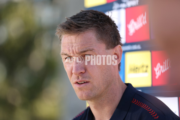 AFL 2025 Media - Melbourne Demons ANZAC Day Media Opportunity 230425 - A-58922456