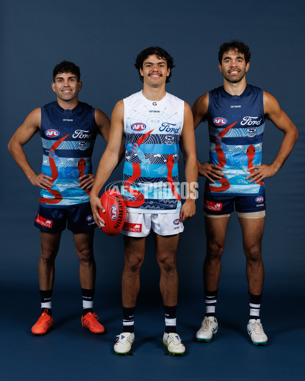 AFL 2025 Media - Geelong Indigenous Guernsey - A-59451230