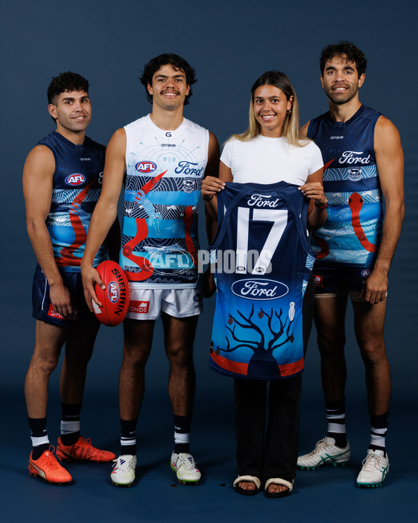 AFL 2025 Media - Geelong Indigenous Guernsey - A-59451237