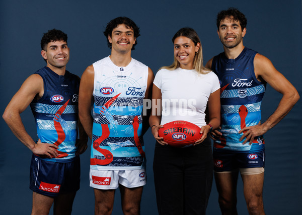 AFL 2025 Media - Geelong Indigenous Guernsey - A-59451240