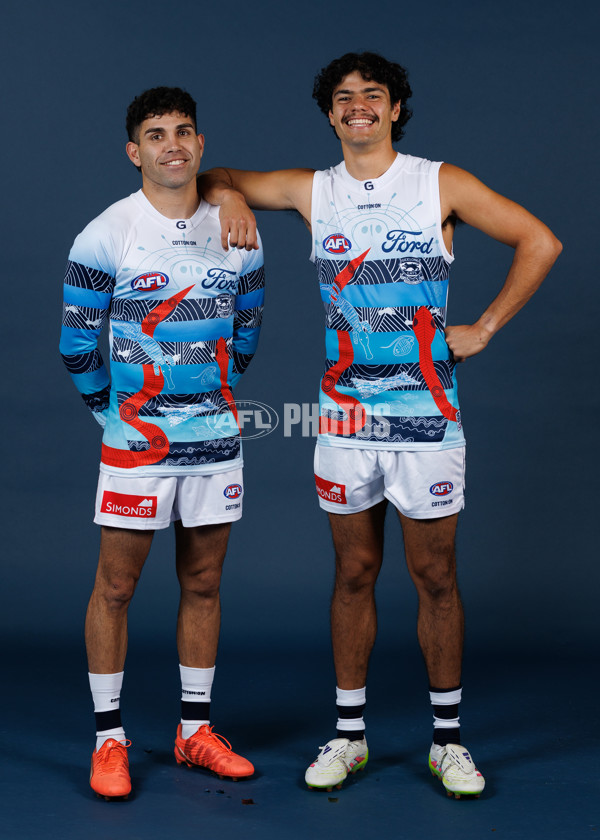 AFL 2025 Media - Geelong Indigenous Guernsey - A-59456431