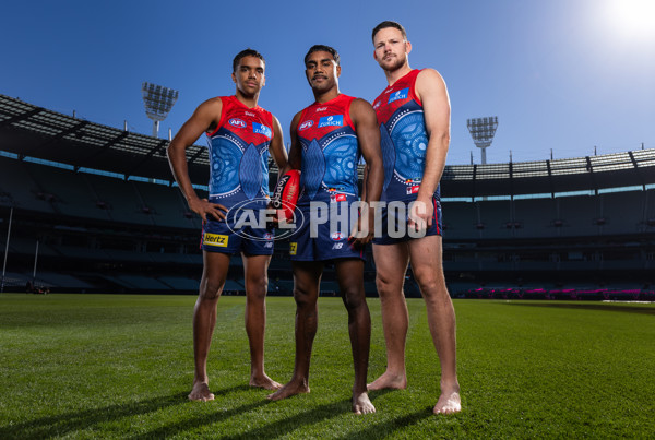 AFL 2025 Portraits - Melbourne Indigenous Guernsey - A-59596008