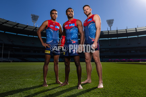 AFL 2025 Portraits - Melbourne Indigenous Guernsey - A-59596009