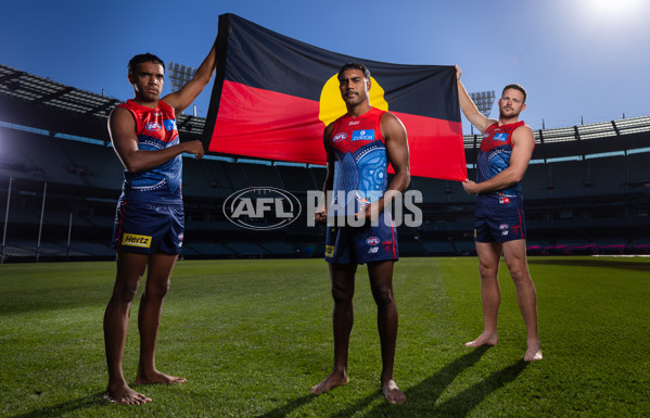 AFL 2025 Portraits - Melbourne Indigenous Guernsey - A-59596010