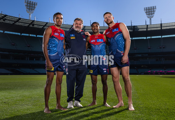AFL 2025 Portraits - Melbourne Indigenous Guernsey - A-59596694