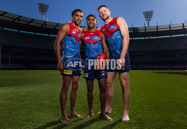 AFL 2025 Portraits - Melbourne Indigenous Guernsey - A-59596707