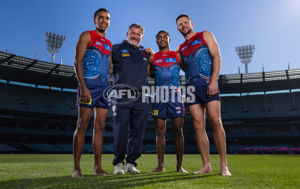 AFL 2025 Portraits - Melbourne Indigenous Guernsey - A-59596709