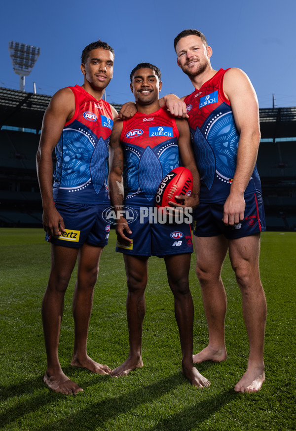 AFL 2025 Portraits - Melbourne Indigenous Guernsey - A-59596710