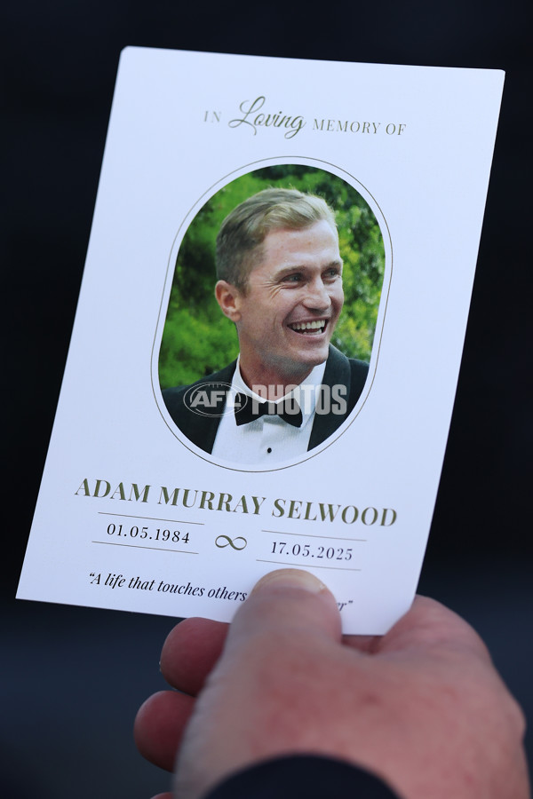 AFL 2025 Media - Adam Selwood Memorial Service - A-59712797