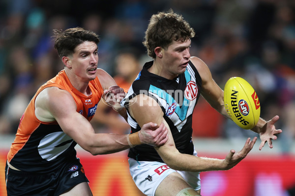 AFL 2025 Round 13 - GWS v Port Adelaide - A-59880208